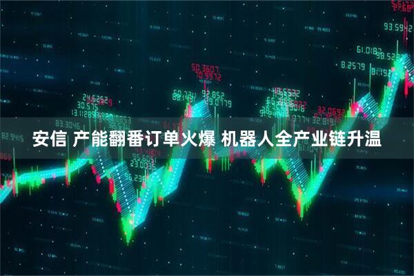 安信 产能翻番订单火爆 机器人全产业链升温